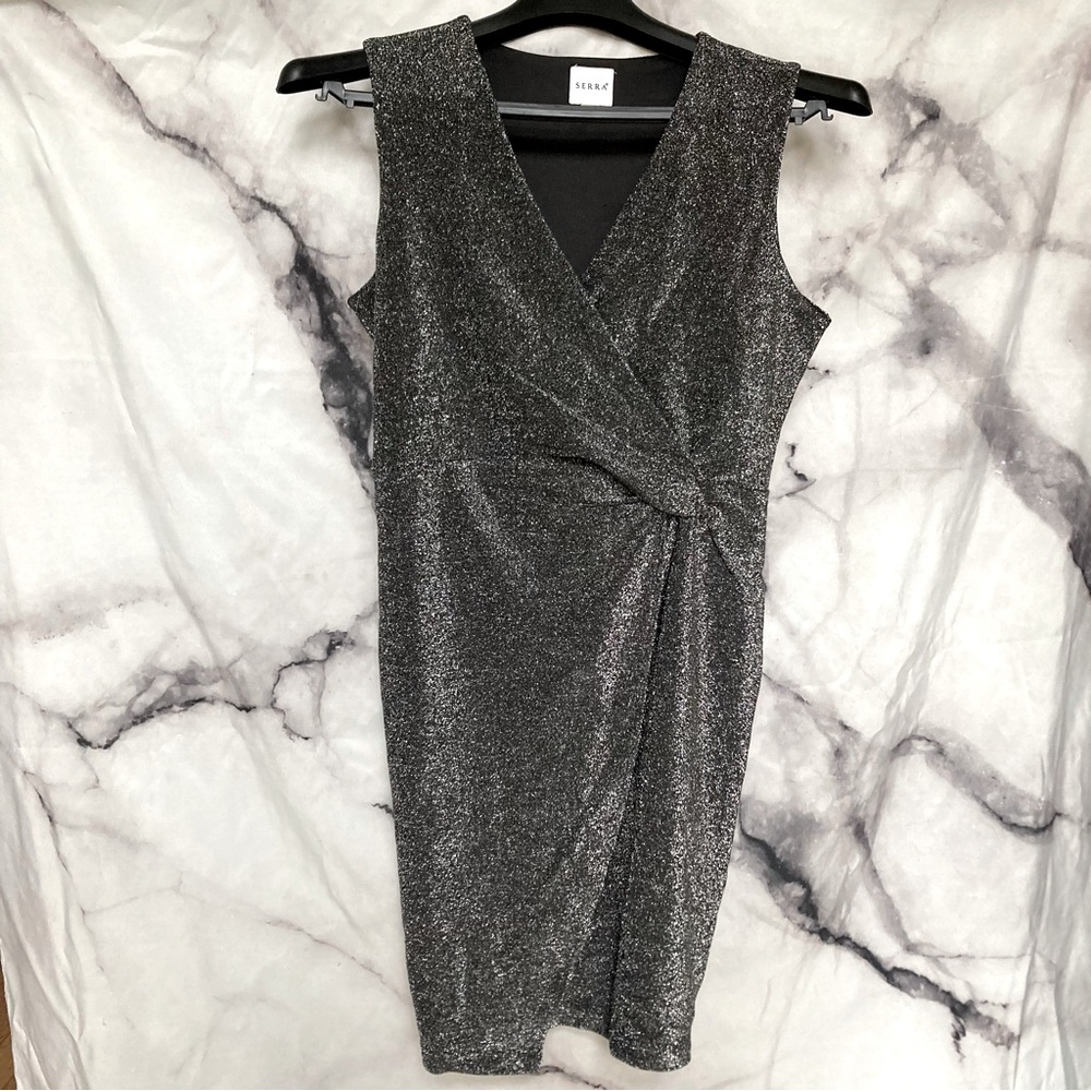 Sparkly Charcoal Sleeveless Dress